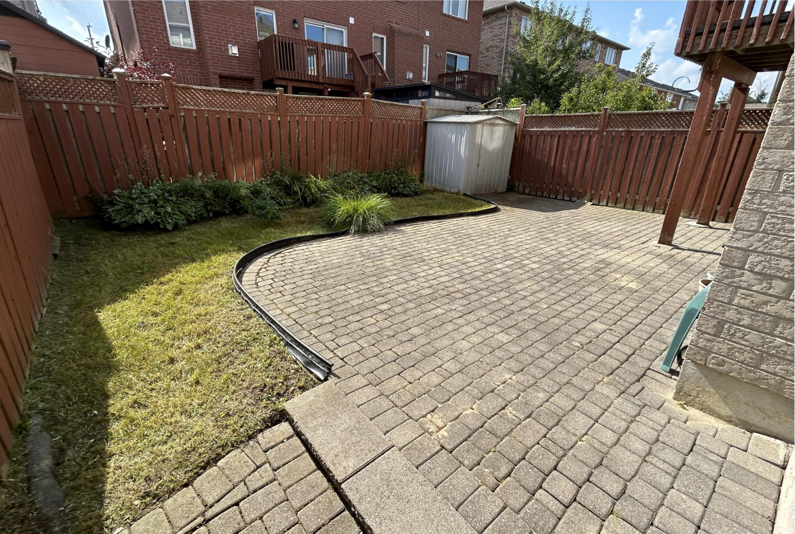 Cleared and organized space after move-out